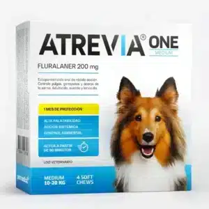Antipulga Atrevia One 10 a 20 kg x 4 tabletas