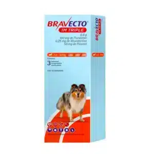 Bravecto 1M Triple de 5 a 10 kg para perros